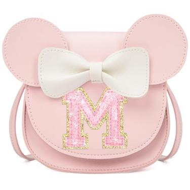 Imagem de OYLOLA Presente de aniversário para meninas de 3, 4, 5, 6, 7 e 8 anos de idade, bolsa infantil para meninas pequenas, presente para meninas, rosa, M, Rosa-rosa brilhante