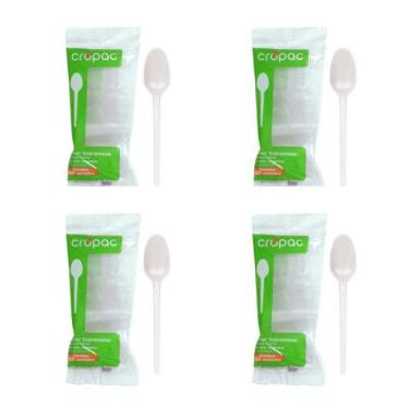 Imagem de Kit de Colher para Sobremesa 12,2cm Cristal Cropac 4 Pacotes com 50 un