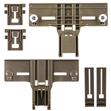 Imagem de Peças de prateleira superior para lava-louças W10350376 e W10195840 e W10195839 para máquina de lavar louça Kenmore Elite 665, Whirlpool, KitchenAid Lava-louças, wdt730pahz0, substitua W10350374, W10712394 (6 pacotes)