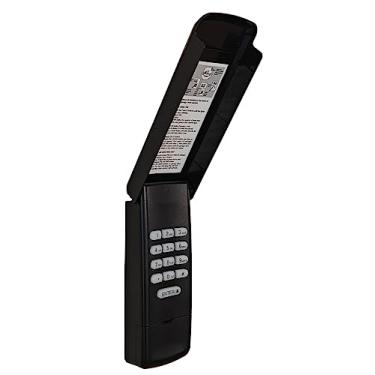 Imagem de Teclado universal para abridor de porta de garagem 877Max, compatível com todos os abridores de porta de garagem LiftMaster fabricados desde 1993, verde, laranja, vermelho, amarelo, roxo, botão de aprendizagem, 315 ou 390 MHz (preto)