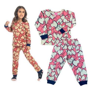 Imagem de Pijama Bebê Menina Manga Longa Algodão Kamylus 10485, 2, Rosa