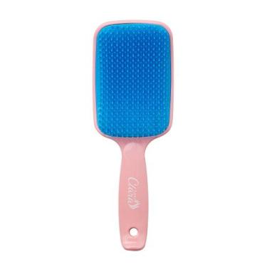 Imagem de Escova De Cabelo Flex Color Com Cerdas Flexíveis Azul e Rosa - Santa C