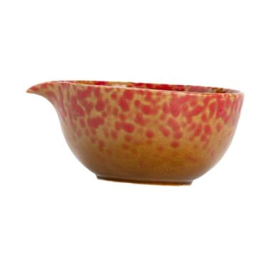 Imagem de Bothyi Tigela Matcha Chawan Escritório para Cerimônia do Chá Japonesa Utensílios Acessórios Cerâmica, Vermelho Manchado