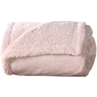 Imagem de Manta Cobertor Queen Sherpa Realce Flannel Lã De Carneiro