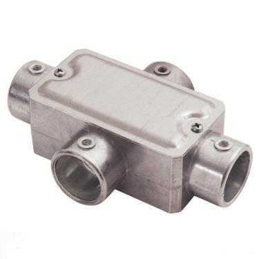 Imagem de Condulete Fixo 3/4" Tipo "x" - Com Tampa / Sem Rosca / Sem Pintura Tramontina