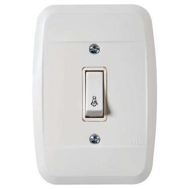 Imagem de Interruptor Embutir Campainha 1 T Branca 41101 - Pezzi