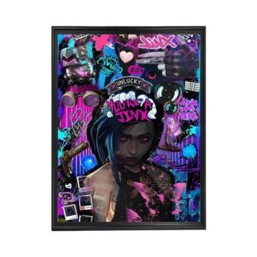 Imagem de Arcane Jinx L-Lols Anime Poster HD Arte De Parede Para Decoração De Ca