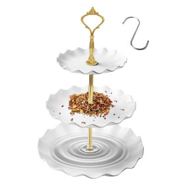 Imagem de Rrlihjgu Alimentador De Pássaros Para Exterior - Banheira Para Aves Com 3 Camadas Para Exterior,Recipiente Para Alimentar Papagaios Periquitos Araras E Pardais