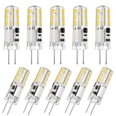 Imagem de DiCUNO Lâmpadas Led G4 12V 1,2W T3 10W De Reposição Halógenas, Base Bi-Pino Tipo Jc, Não Reguláveis, Luz Branca Diurna 6000K, 120 Lm Para Paisagismo, Embaixo Armário/Balcão, Iluminação Trailers, Pac