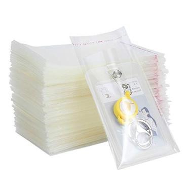 Imagem de LISM Pacote Com 1000 Sacos Plásticos Autoadesivos De 3" X 5" Espessura, 1,6 Mil, Transparentes E Resseláveis, Autovedantes, Para Biscoitos, Doces, Joias, Cartões, Presentes, Celofane Resistente