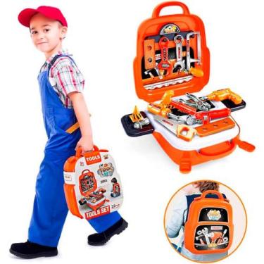 Imagem de Kit Maleta de Ferramentas Infantil 22 Peças Brinquedo Educativo para M
