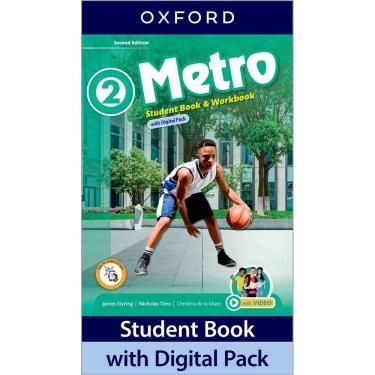 Imagem de Metro 2 - Student`s Book With Workbook Pack - Second Edition