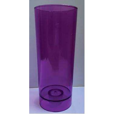 Imagem de Copo Long Drink Acrílico 350 ml com LED (Roxo)