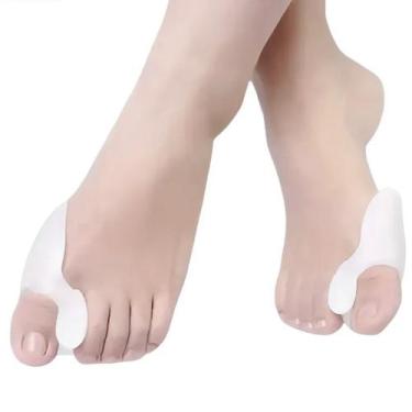 Imagem de Par Protetor Ortopédico Joanete Alívio de Dor Separador Corretor de De