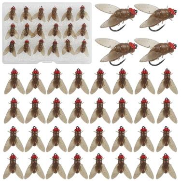 Imagem de Bionic Isca de pesca com mosca, kit de iscas para moscas, anzol, iscas macias, secas, molhadas, pequenas iscas artificiais macias adicionam peixe truta jig iscas de natação atrativo de pesca para água