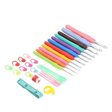 Imagem de Generic Gancho de tricô, Alumínio de Luz Diy Handcraft Fácil de Usar Ganchos de Pau Com Cobertor para a Montanha para Hackear