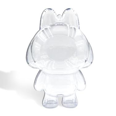 Imagem de ZY PLUM Capa Protetora Para A Série Crybaby Tears Factory, Caixa De Acrílico Transparente Com Alça Silicone Branca Armazenamento E Pendurar Bonecas - (Boneca Não Incluída)