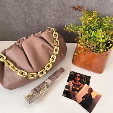Imagem de Bolsa bege corrente luxo - Bendita Store
