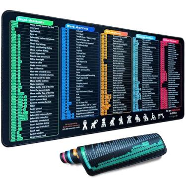 Imagem de SHINYHARBOR Windows/Excel/Word/PPT/Classic Outlook Cheat Sheet Bloco de mesa, mouse pad de atalhos MS Office, teclado de PC, cortes curtos, tapete de mesa, presentes de agradecimento de funcionários