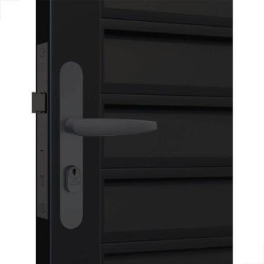 Imagem de Fechadura Stam Perfil Porta Alumínio 603/33 36mm Preto Fosco