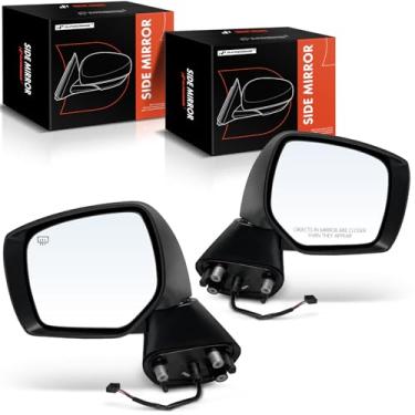Imagem de A-Premium Par (2) espelhos retrovisores elétricos do lado do motorista e do passageiro - compatível com Subaru Impreza 2012-2014, XV Crosstrek 2013-2014 - Espelho retrovisor externo externo dobrável