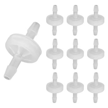 Imagem de PNXKTXO 10 peças 3/16 polegadas (4 mm) válvula de retenção em linha unidirecional mangueira válvula de retenção de plástico válvula de retenção de vácuo bomba de aquário válvulas de ar sem retorno