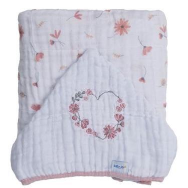 Imagem de Toalha com capuz Baby Joy Soft Estampada com Bordado - Floral