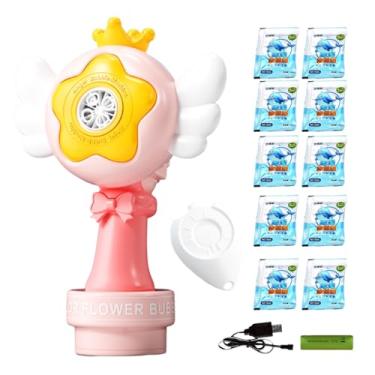 Imagem de Máquina de Bolhas de Carro - Brinquedo de Bolhas | Aspersor de Espuma Recarregável com LEDs para Piscina Banho Aniversário Jardim