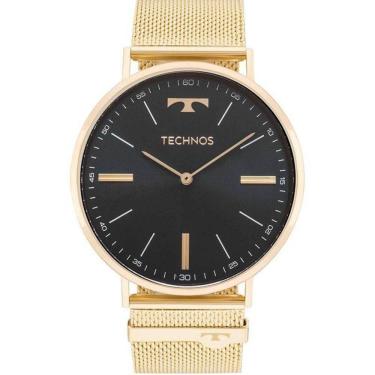 Imagem de Relógio Technos Masculino Clássico Slim Dourado 2025Ltj/4P