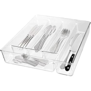 Imagem de Organizador Porta Talher Cozinha Gaveta Divisória Multiuso Tambem Para Guardar Separa Ferramentas Parafusos Brocas Arruelas buchas e porcas Organizadas-THREE BROTHERS