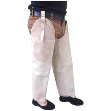 Imagem de Perneira Couro Calça Vaqueiro Picada Cobra Escorpiões Tam Único - sela