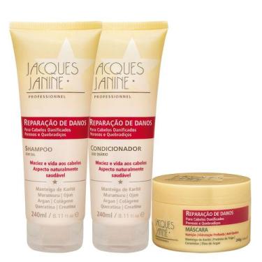 Imagem de Jacques Janine Reparação de Danos Kit - Shampoo + Condicionador + Másc