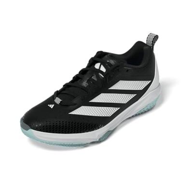 Imagem de adidas Tênis de beisebol masculino Adizero Impact 2.0 Turf, Preto/branco/branco, 38