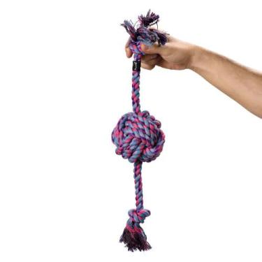 Imagem de Brinquedo Pet mordedor bola de corda G Mimo Pets PP211