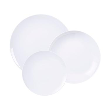 Imagem de Jogo De Pratos Tramontina Sophia 12 Peças Em Porcelana Branca Branco 96010185