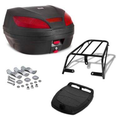 Imagem de Baú Bauleto 52 Litros Pro Tork Com Bagageiro Moto Ybr 125 2000 Até 200