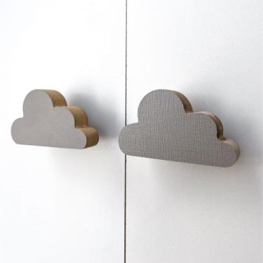 Imagem de 10 Puxadores Nuvem Céu Infantil Gaveta Móveis Cômoda Armário - Souveni