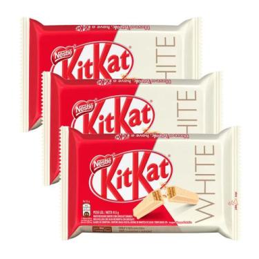 Imagem de Kit 3 Chocolate Nestlé Kit Kat White 41,5g