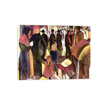 Imagem de Pinturas Famosas em Tela-Quadros Decorativos-Farewell-Pôster e Impressões para Sala de Estar e Casa 20x25cm8x10in Tela Embrulhada