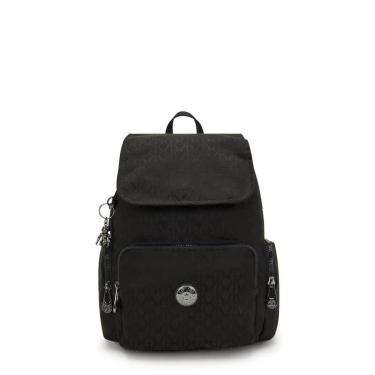 Imagem de Mochila Kipling City Zip S Black Sign JQ-Feminino