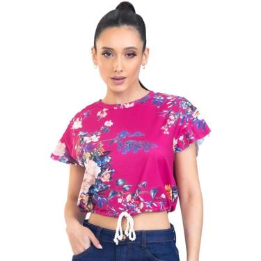 Imagem de Blusa Onça Preta Amarracao 1030 PR23 Rosa Feminino-Feminino