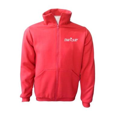 Imagem de Blusa Moletom Masculino plus Size gola xgrandes xg Ao Xg8 - Surf, Verm