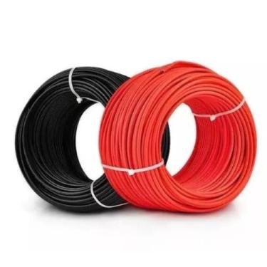 Imagem de Cabo solar fotovoltaico 6mm preto ou vermelho - SGV, 15M, Vermelho