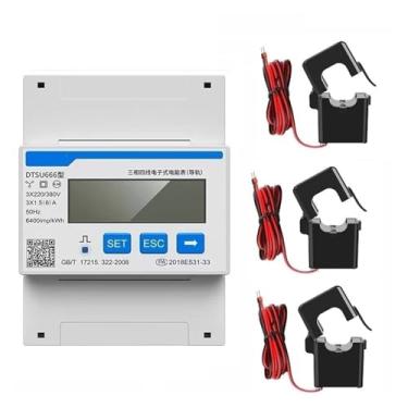 Imagem de DDSU666 DTSU666 80A Monofásico MODBUS RS485 Energia Inteligente Bidirecional KWH Medidor Solar Elétrico Wattmeter (DTSU666-CT 300-5A)