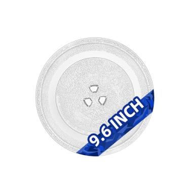 Imagem de MorefaLife Placa de vidro para micro-ondas de 24,5 cm compatível com Frigidaire 5304472055 substituição para 24,4 cm Insignia Retro Galanz Nostalgia, Toca-discos de vidro para micro-ondas Panasonic