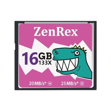 Imagem de ZenRex Cartão de memória CompactFlash de 16 GB Cartão CF UDMA de alta velocidade para Camere