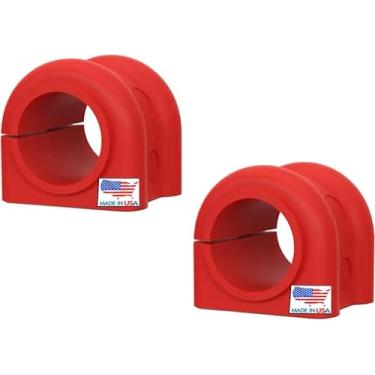 Imagem de Suspension Dudes Kit de bucha estabilizadora de barra oscilante vermelha com código frontal compatível com Explorer, Mountaineer, Aviator, B2500, 1998-2005, K80081 - Feito nos EUA - Barra de 34 mm