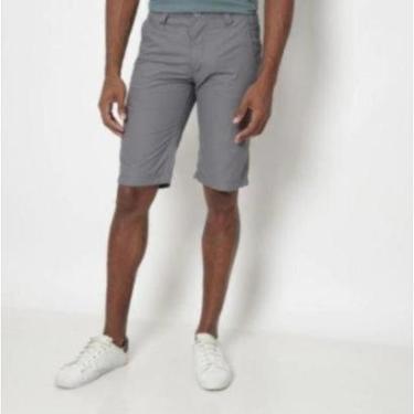 Imagem de Bermuda Lisa Com Bolsos - Cinza - HERING KTCPNHRSI-Masculino