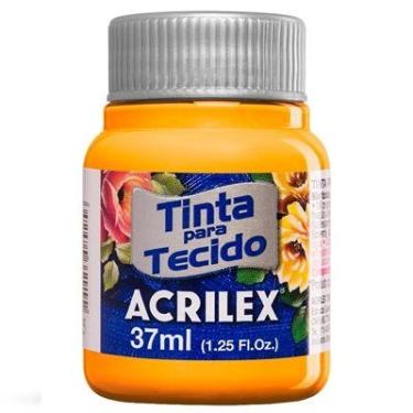 Imagem de Tinta de Tecido Acrilex 37 ml Amarelo Gema Ref. 833