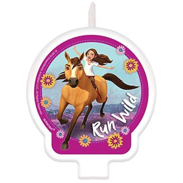 Imagem de Vela de personagem de bolo de aniversário sem equitação amscan Spirit – 1 peça